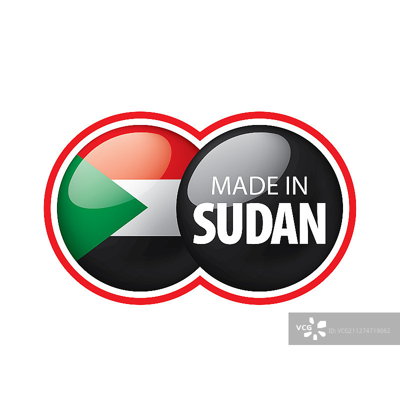 苏丹国旗上有白色图片素材