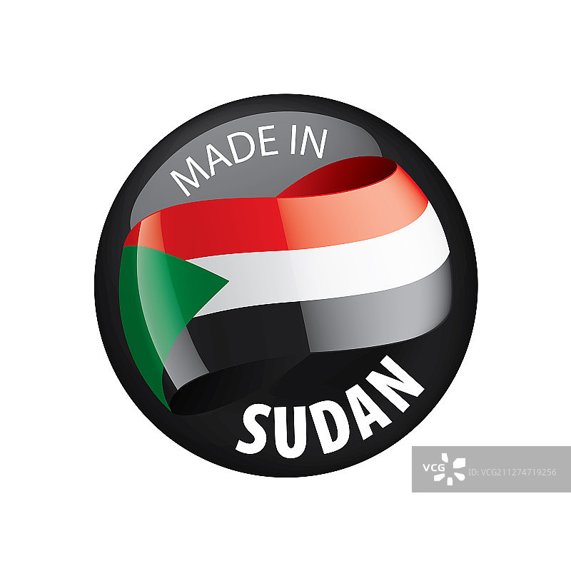 苏丹国旗上有白色图片素材