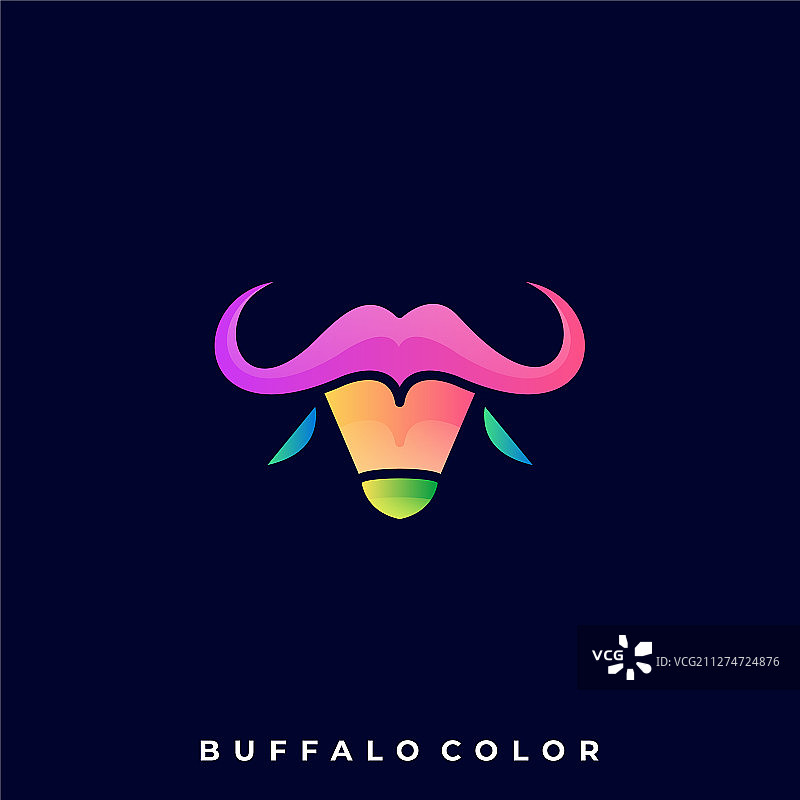 水牛彩色设计模板图片素材