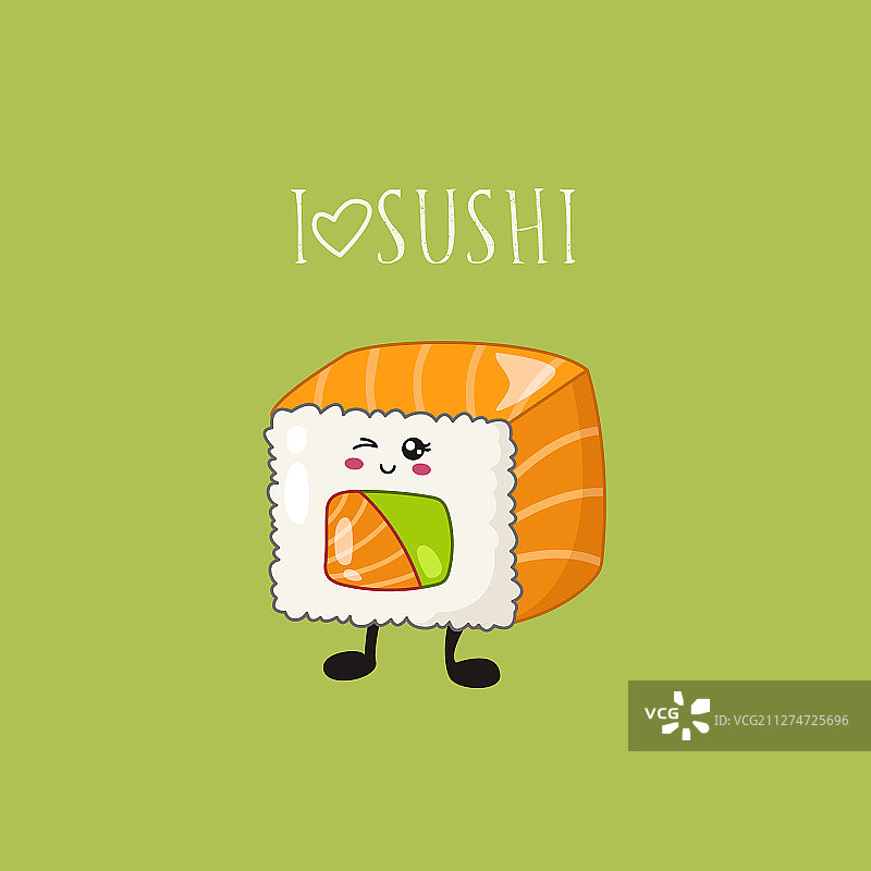 可爱寿司套餐图片素材