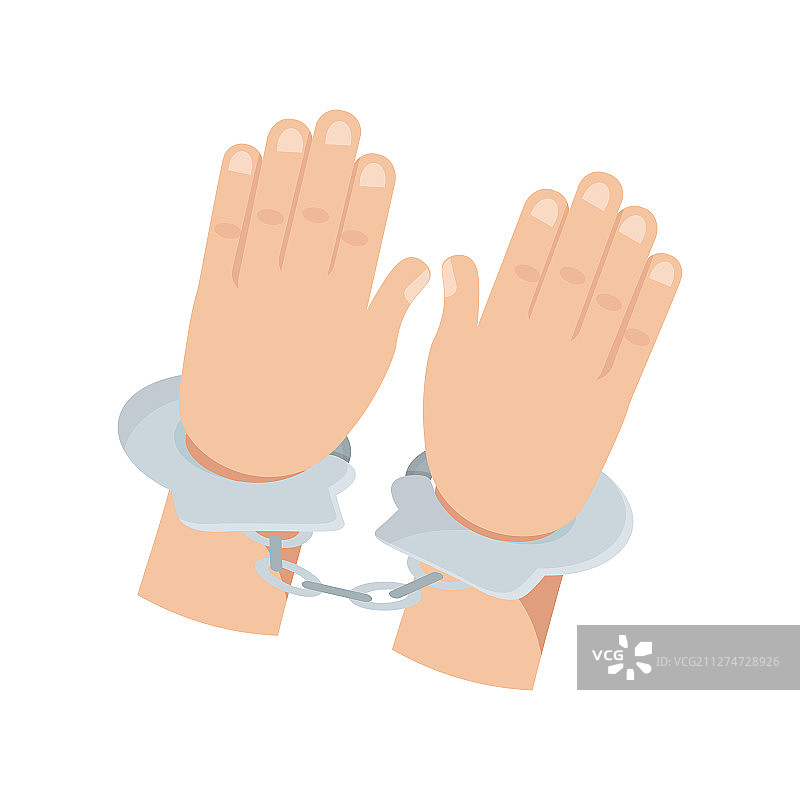 手铐扁平图标图片素材