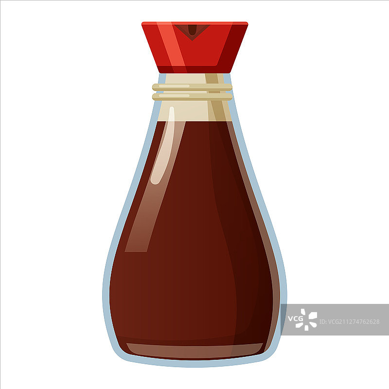 带碗碟的酱油玻璃瓶图片素材