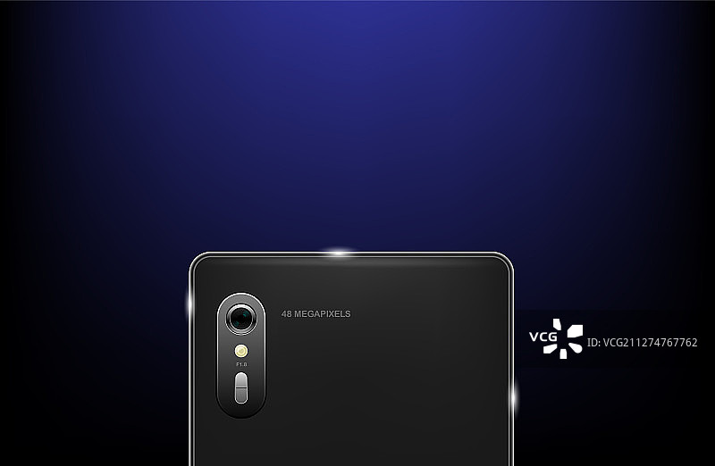智能手机逼真后置摄像头图片素材