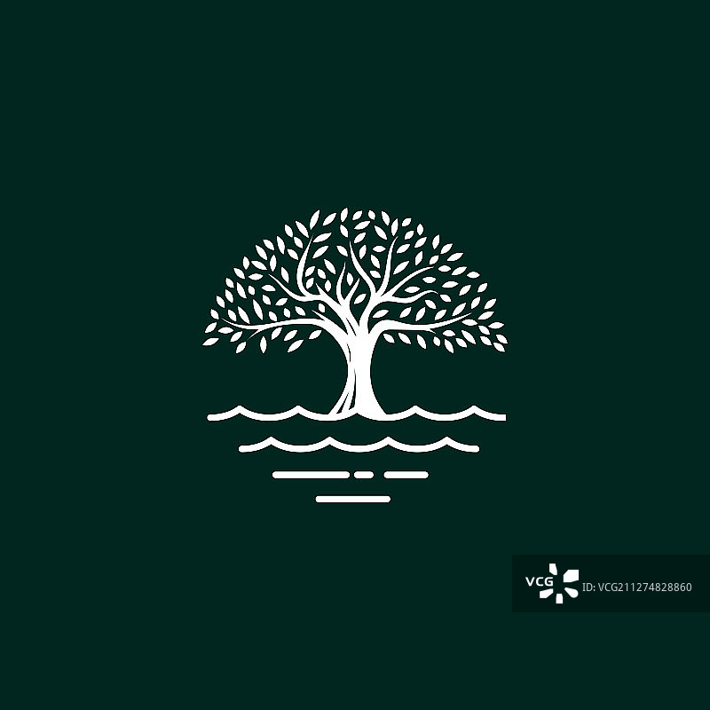 树木标志图片素材