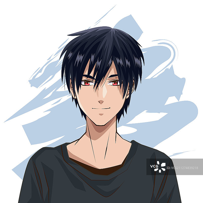 动漫风格的年轻男人图片素材
