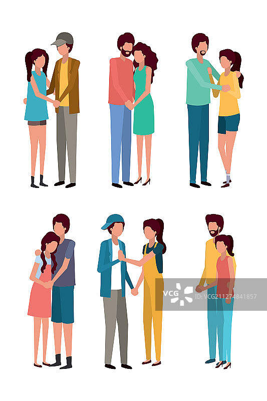 情侣头像设计图片素材