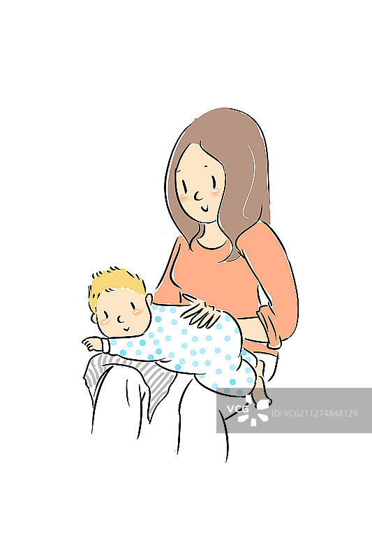 母婴插画图片素材