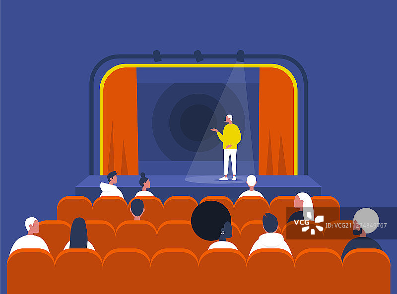 娱乐文化单口喜剧表演图片素材