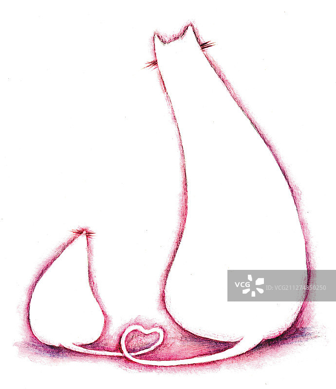 喵咪老鼠插画图片素材