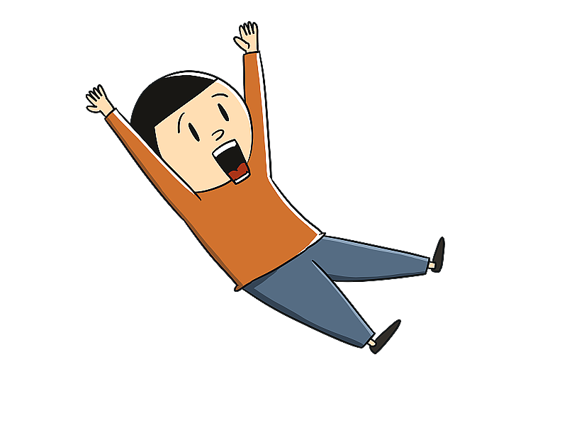 元素：空中的小人图片素材