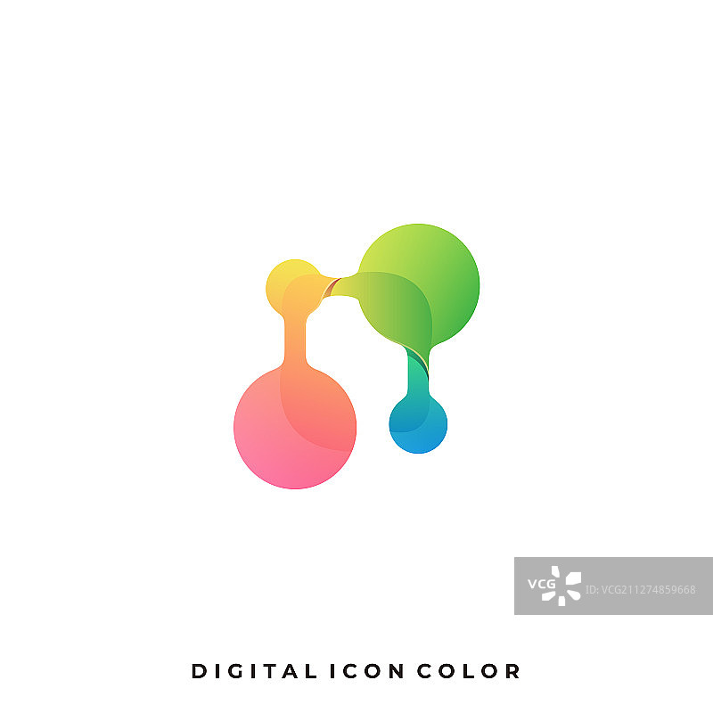 抽象球体彩色设计模板图片素材