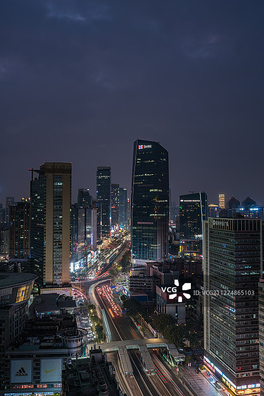 广州石牌桥夜景图片素材