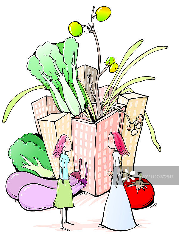 环保插画图片素材