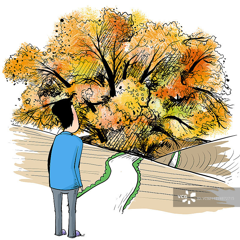 环保插画图片素材