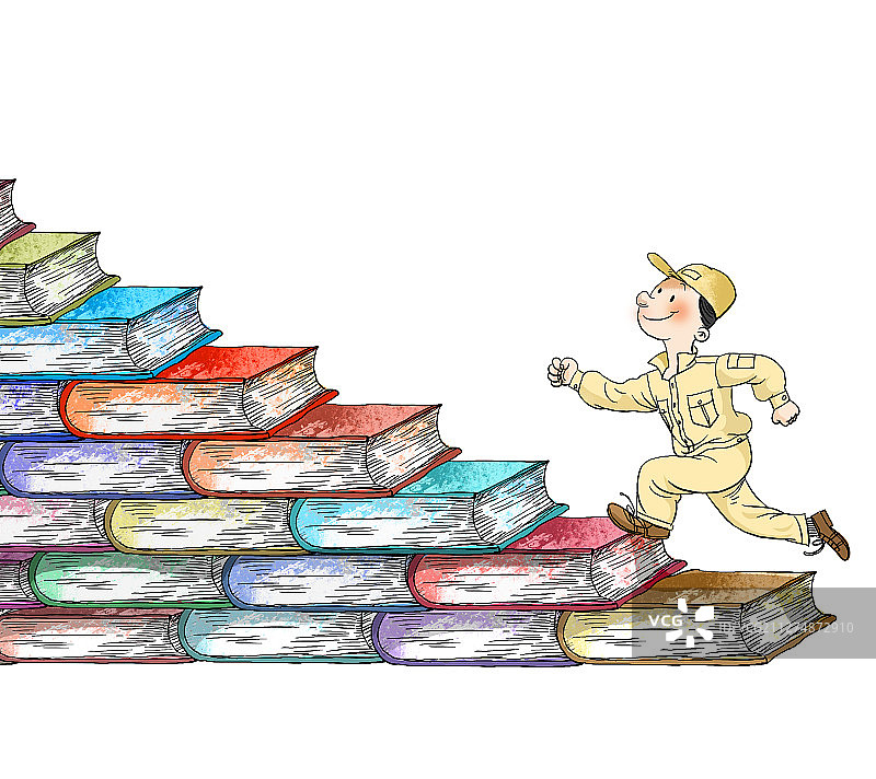 书籍是进步的台阶图片素材