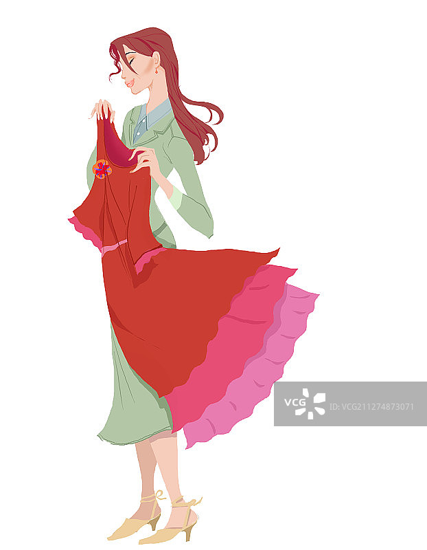 女性插画图片素材