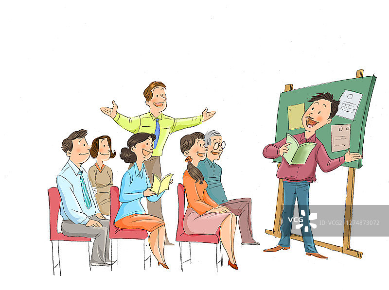 培训插画图片素材