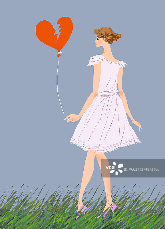 美女插画图片素材