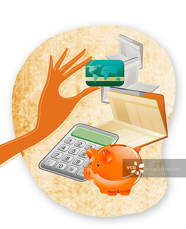 金融插画图片素材