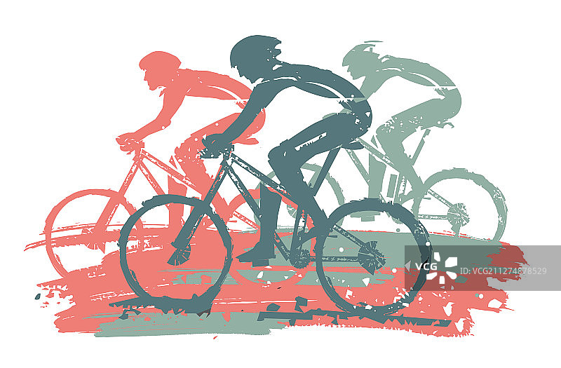 山地自行车赛图片素材