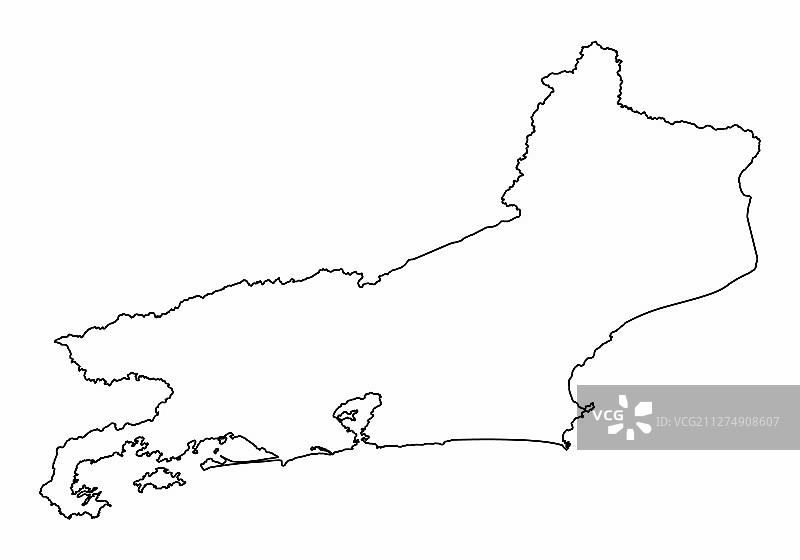 里约热内卢州地图图片素材