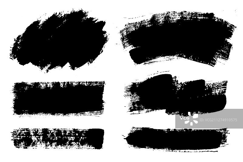 笔触画笔套装（Grunge风格）图片素材