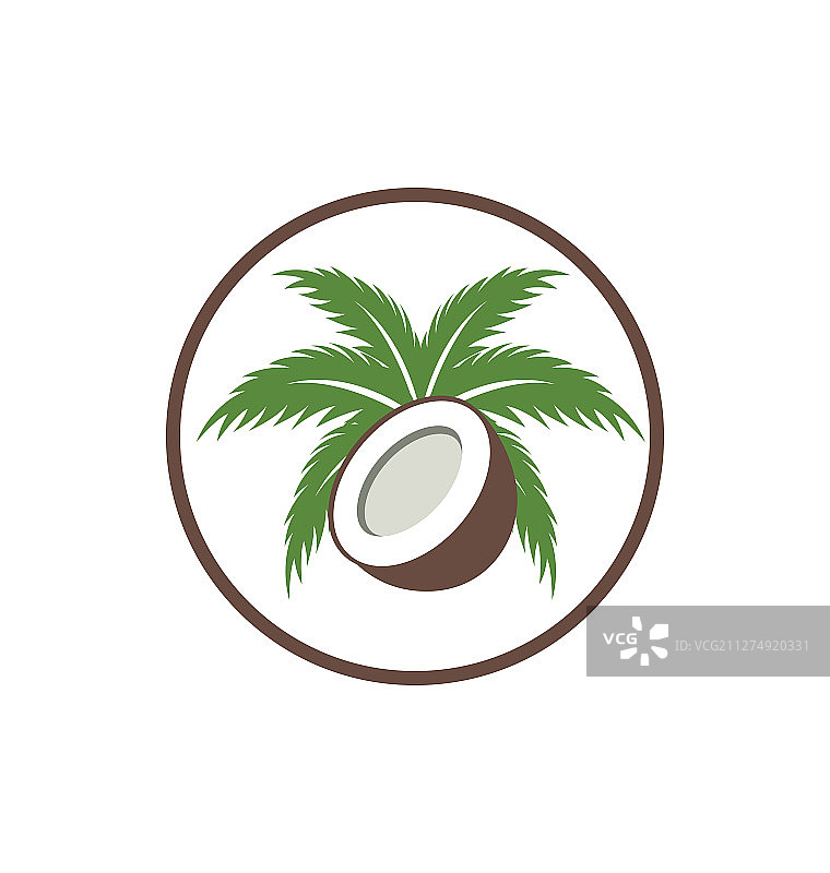 椰子树Logo设计图片素材