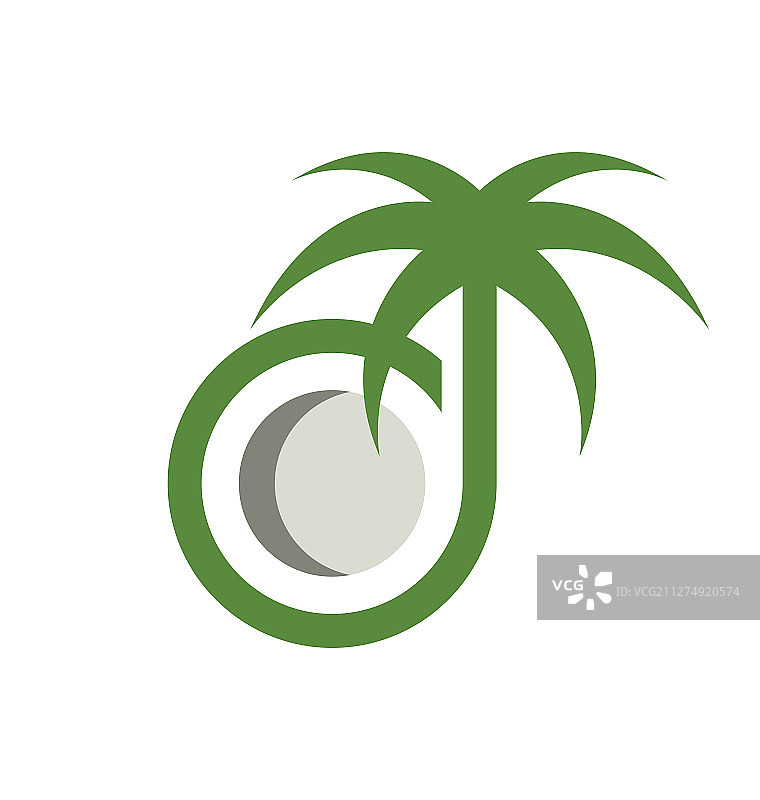 椰子树Logo设计图片素材