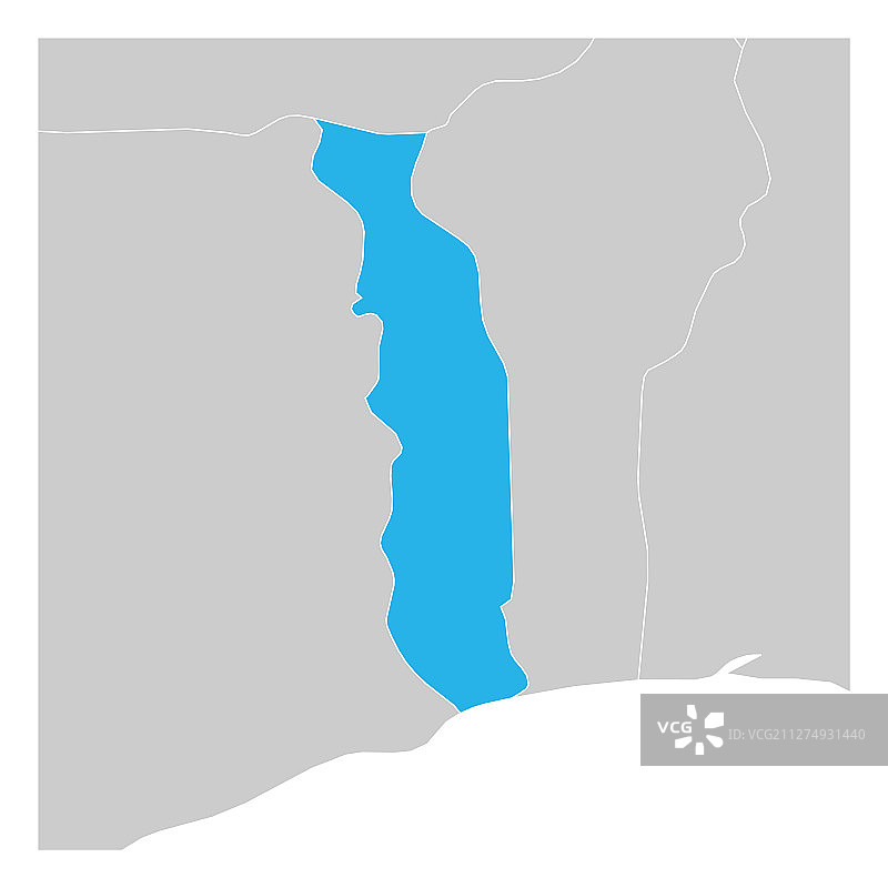 多哥绿色突出地图图片素材