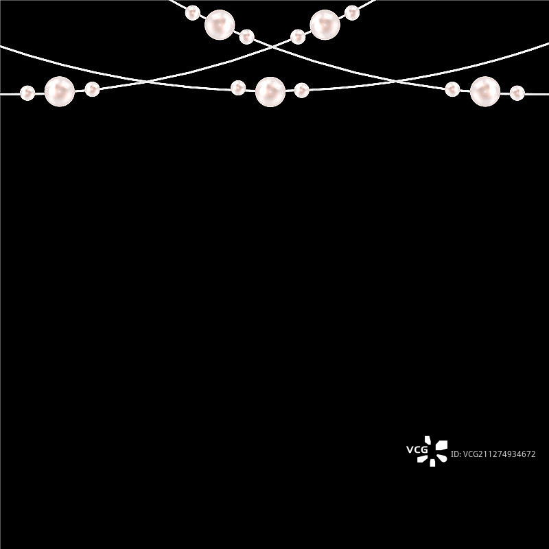 天然珍珠花环抽象背景图片素材