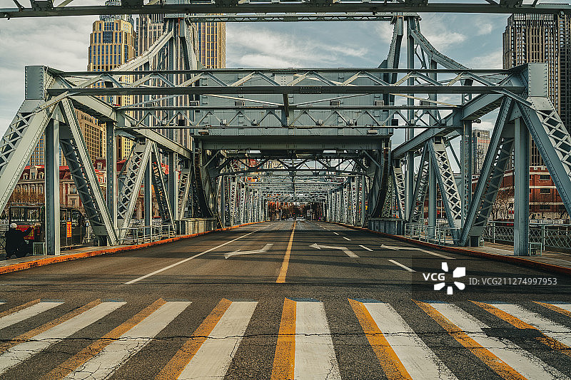 天津解放桥图片素材