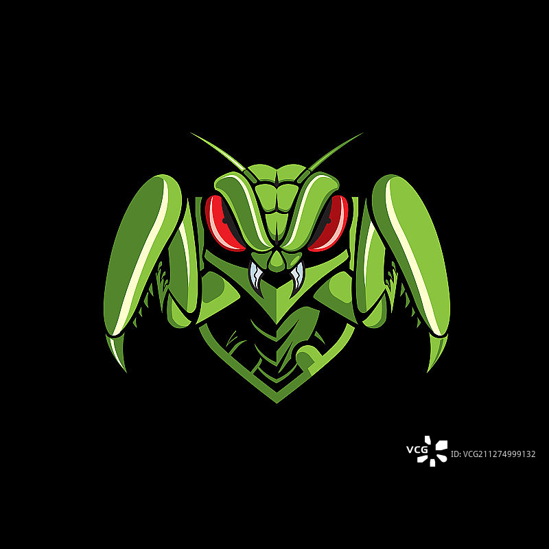 螳螂标志徽章图片素材