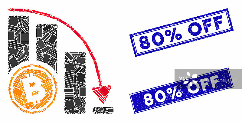 比特币下跌加速图表镶嵌图片素材