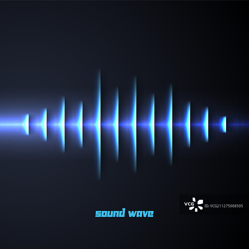 带阴影的纸质声波图片素材