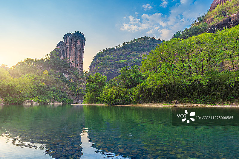福建武夷山玉女峰的黄昏图片素材
