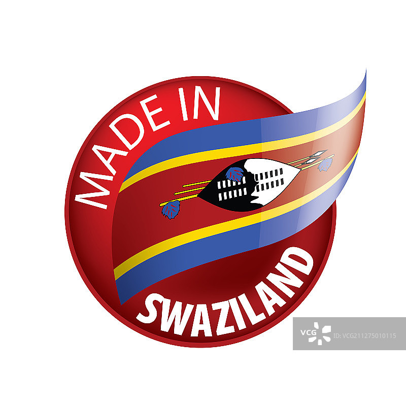 斯威士兰国旗上有白色图片素材