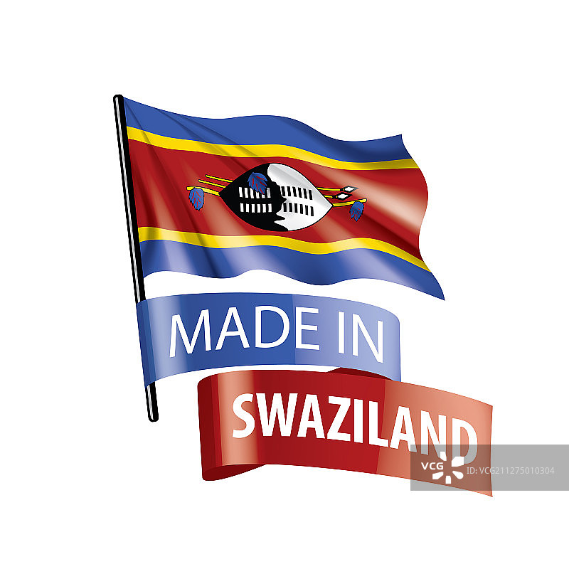 斯威士兰国旗上有白色图片素材