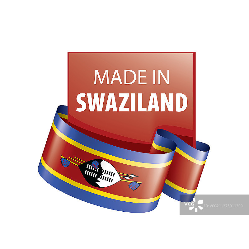 斯威士兰国旗上有白色图片素材