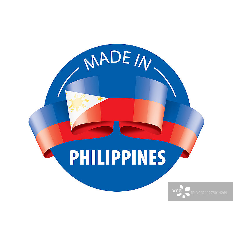 菲律宾国旗上有白色图片素材