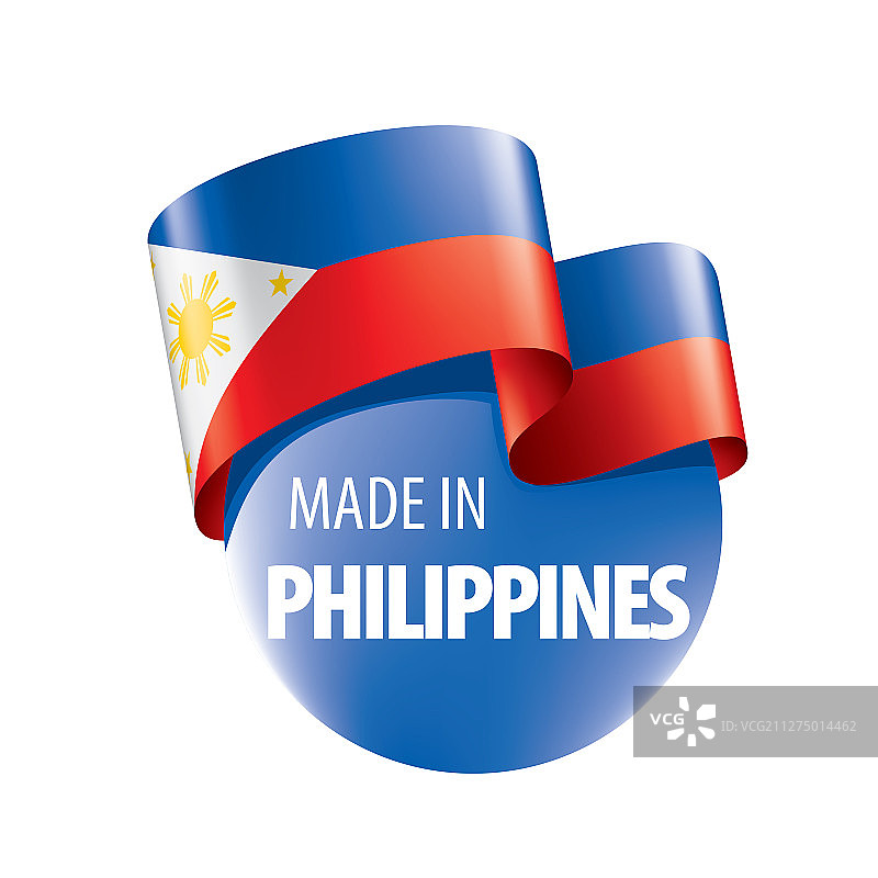 菲律宾国旗上有白色图片素材