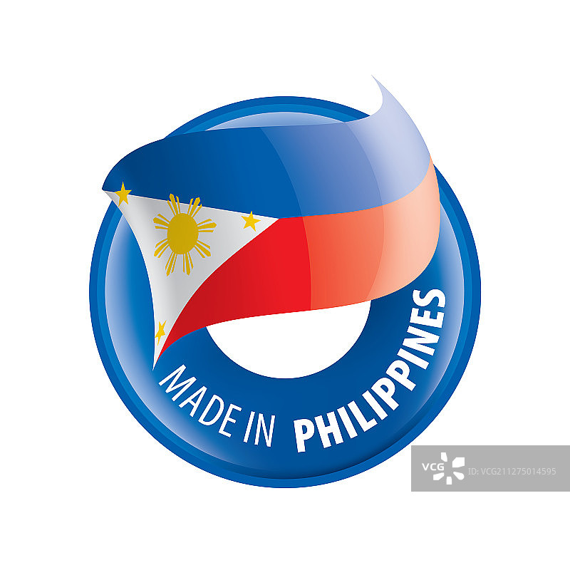 菲律宾国旗上有白色图片素材