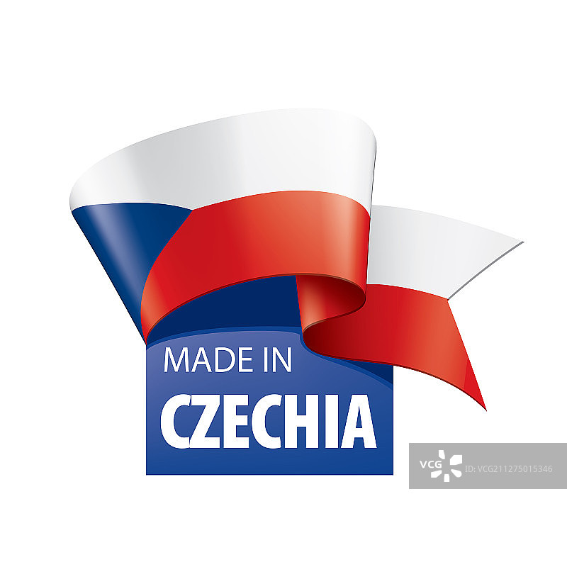 捷克国旗上有白色图片素材
