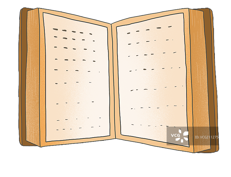 元素：打开的书籍图片素材