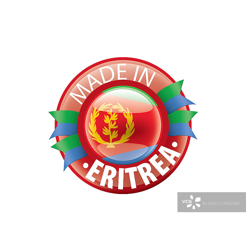 白色的厄立特里亚国旗图片素材