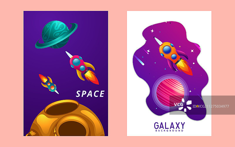 宇宙太空旅行banner模板图片素材