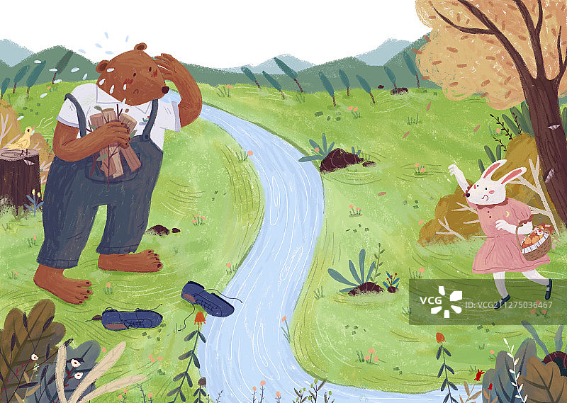 郁闷的小熊图片素材