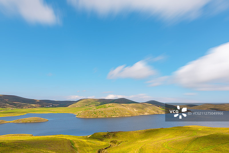 云南昭通大山包高原湖泊景观图片素材