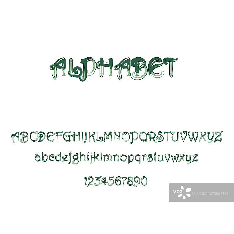 英文字母和数字组合图片素材