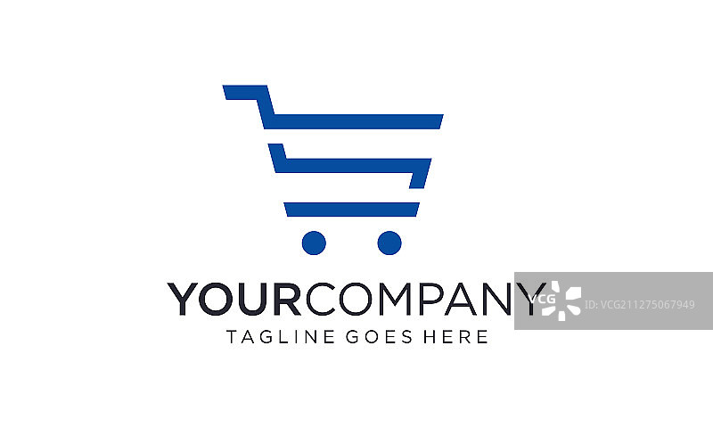 购物车Logo设计概念图片素材