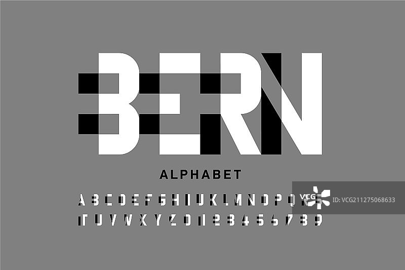 现代字体设计字母和数字图片素材